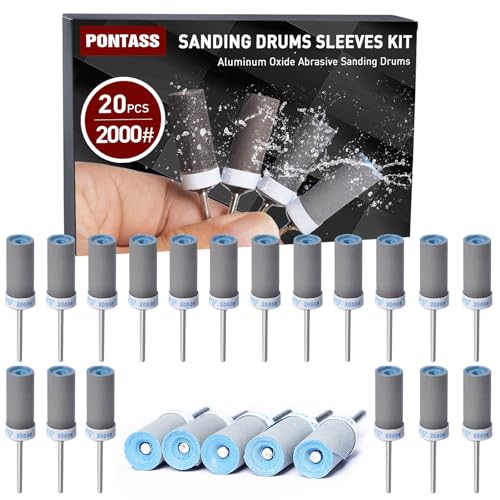 2000 Grit Sanding Drums,20PCS Sanding Sticks for Dremel Rotary Tool - style: 2000 Grit 20 Pcs