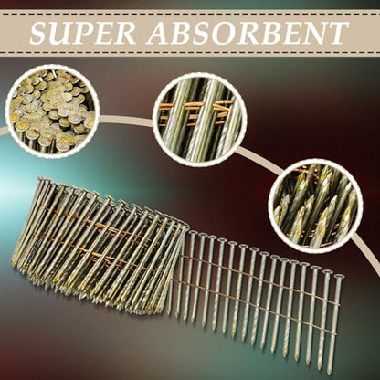 Hotop 3600 Count 15-degree Coil Siding Nails, Wire Collated, 1 3/4 Inch - size: 1 3/4 Inch