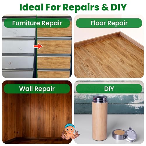 ECOHomes Wood Grain Repair Tape (Classic Maple, 4 Inch x 15 Feet) - color: Classic Maple, size: 4 Inch By 15 Ft