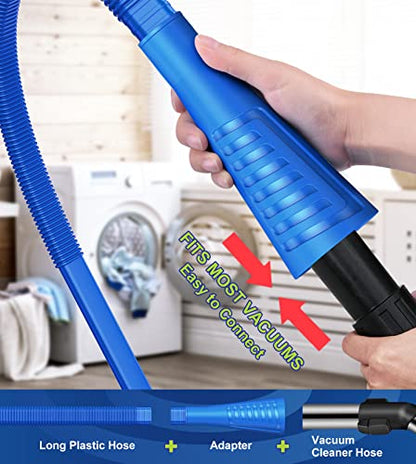Sealegend 2 PCS Dryer Vent Cleaner Kit, Dryer Lint Vacuum Attachment&Brush - color: Deep Blue