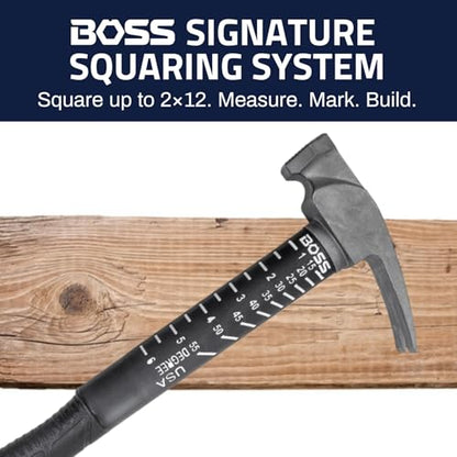 Boss Hammer 14 oz Ti64 Titanium Hammer, Poly Fiberglass Handle - size: 14 oz., style: Smooth Faced