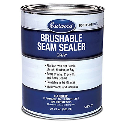 Eastwood Flexible Insulated Waterproof Brush on Seam Sealer Floor Trunk Fender 30.4 oz