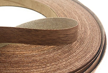Edge Supply Mahogany 3/4 in x 250 ft Roll – Pre-Glued Iron On Wood Veneer Tape – Wood Veneer Edge Banding Tape with Hot Melt Adhesive, Smooth Sanded Finish Ideal for Furniture & DIY, Made in USA - color: Mahogany, size: 3/4 in x 250 ft