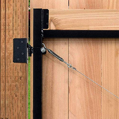 Adjust-A-Gate Steel Gate Kit, Black, 36-60 in Opening, 34 in Tall, 3-Pack