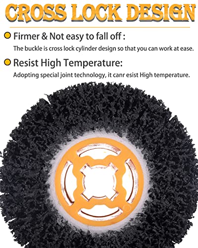 4.5"x4" Abrasive Drawing Wheel Surface Conditioning Tool Burnishing