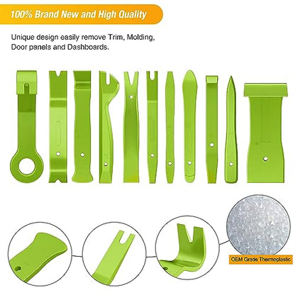 GOOACC 40Pcs Trim Removal Tool Green - color: Green