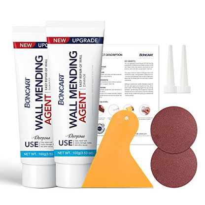 Drywall Repair Kit, 2-Pack Wall Mending Agent, Wall Spackle with Tools - style: 2Pack