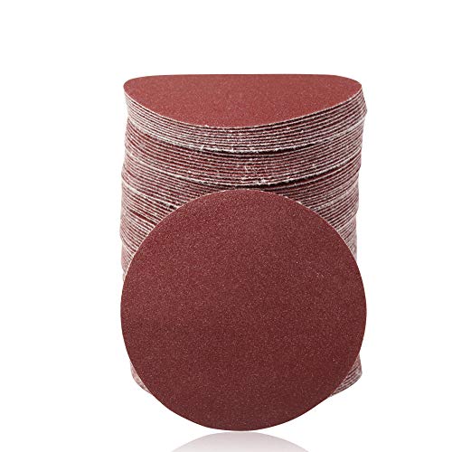SPEEDWOX 100PCS 3" 150 Grit Sanding Discs, Hook and Loop No Hole Sandpaper - style: 150-Grit