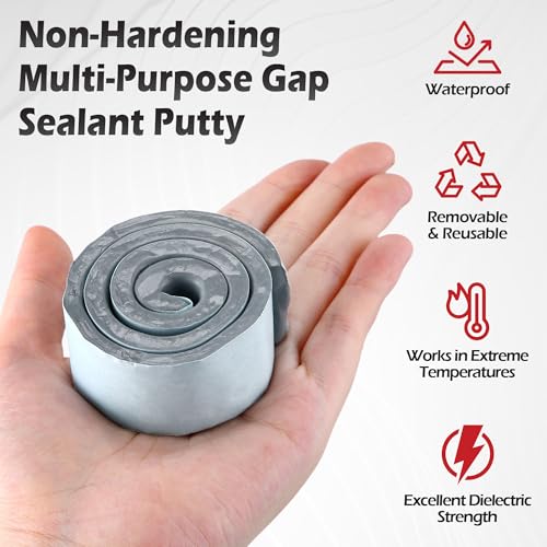 1 Pack Moldable Silicone Putty Grey Solid Roll - color: Grey, size: Solid Roll