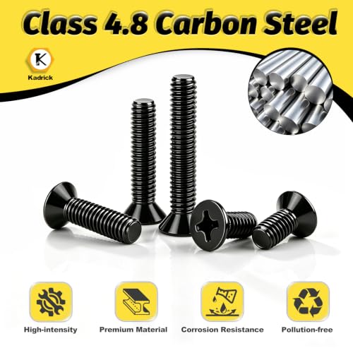 KADRICK M3 x 30mm Countersunk Screws, 200PCS, M3 Flat Head Screws - size: M3x30mm 200PCS