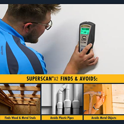 Zircon SuperScan A2 Advanced Stud Finder with 2 Mode Target Control, StudScan and DeepScan Mode - style: A2