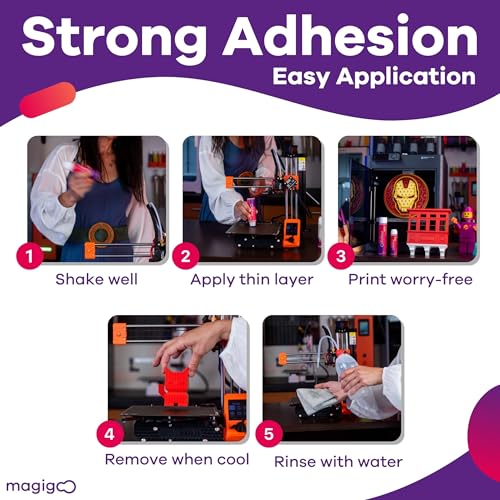 Magigoo All-in-One 3D Printer Bed Adhesive Glue to Reduce Warping, 120mL - size: 120mL Bottle
