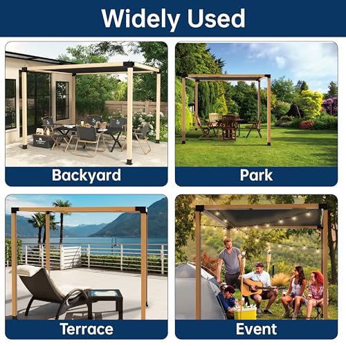 Pergola Bracket Kit 4x4, 4pcs 3-Way Right Angle Corner Bracket and 4pcs Base, Heavy Duty Corner Bracket DIY Shed Kit, for Gazebo, Pergolas, Wood Stand Sheds, Metal Gazebo Kits, with Screws - size: 4x4 Corner 4pcs + Base 4pcs