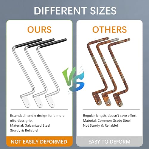 30 Pack 6mm Fence Wire Tighteners with 1 Tightener Tool Combo, 1/4" Barb Wire Tightener Clips Fence Tools Wire Tensioner for Fast Tightening Metal Fence Post Farm Garden Fenc（Tighteners Handle）