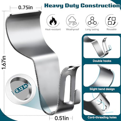Vinyl Siding Hooks, (10 Pack) No Hole Heavy Duty Siding Clip Hanger - size: 10 Pack