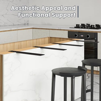 BATODA 16" Countertop Support Brackets (4PCS), Steel Knee Wall Support - size: 16 Inch