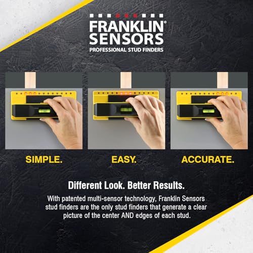 Franklin Sensors ProSensor 710+ Stud Finder, 13-Sensor Wall Scanner - color: Yellow
