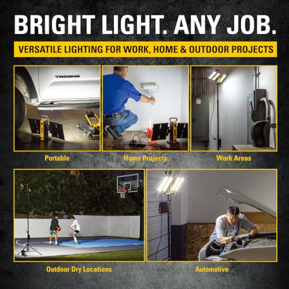 CAT 10000 Lumen 4-Panel LED Work Light with Tripod Stand - 980886CWT