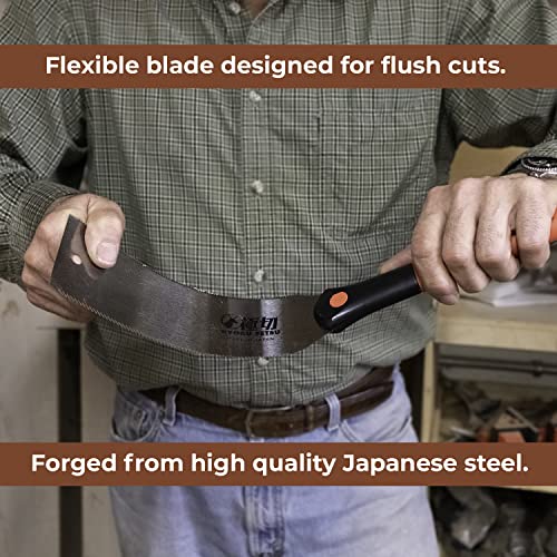 GreatNeck 75003 Japanese Pull Saw w/ 23-TPI SK5 9.5” Blade Made in Japan - style: Japanese Double-Edged Pull Cut Saw