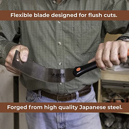 GreatNeck 75003 Japanese Pull Saw w/ 23-TPI SK5 9.5” Blade Made in Japan - style: Japanese Double-Edged Pull Cut Saw