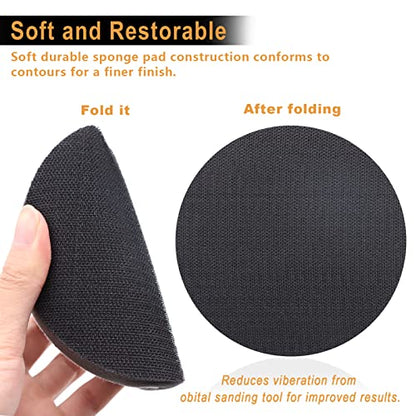 3 Pack 5 Inch Interface Pads - Foam Sanding Pads for Orbital Sander - size: 5 inch - 3 Pack