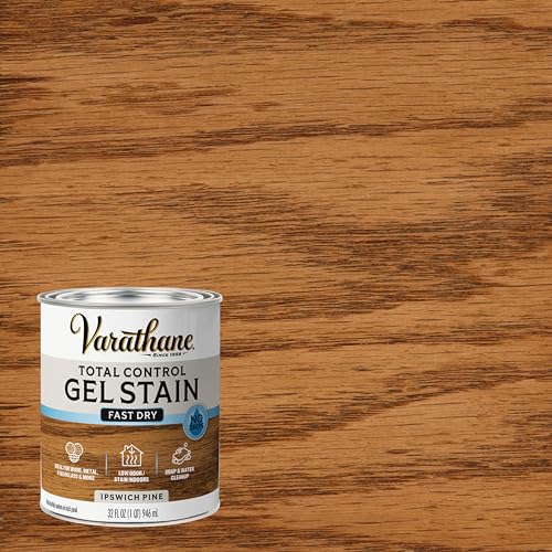 Varathane Total Control Ipswich Pine Gel Stain - color: Ipswich Pine, size: Quart (Pack of 1)