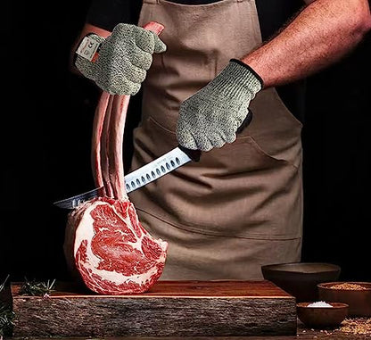 Cutting Gloves, 2 Pairs of Cut Resistant Gloves Food Grade, Cut Resistant Gloves for Kitchen, Oyster Shucking, Fish Fillet Processing, Carving Wood and Gardening(Medium-Grey) - color: Gray, size: Medium (Pack of 4)