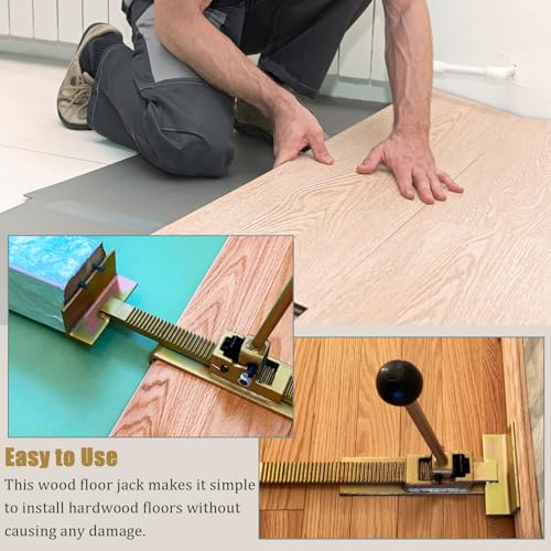 Flooring Jacks for Hardwood Floors, Professional Hardwood Flooring Jack and Positioning Tool for Straightening and Installing Laminate Hardwood Flooring Without Pry Bars and Crowbars