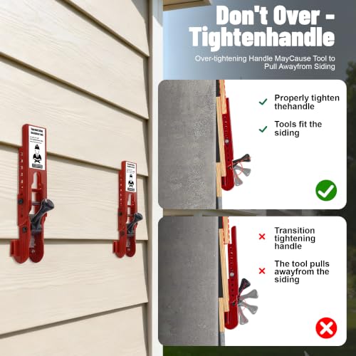 Upgraded Siding Installation Tools for 5/16 Inch, 3/8 Inch, 7/16 Inch（Red）