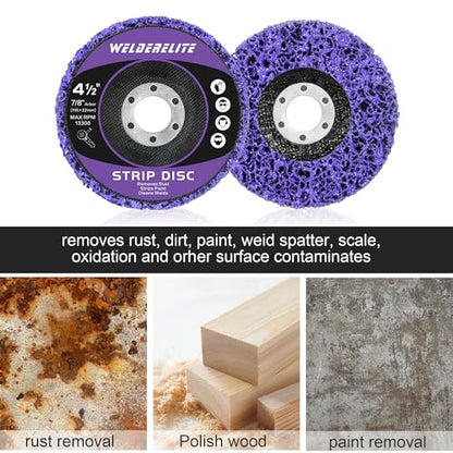 6-Pack Paint Stripper Discs for Angle Grinder 4-1/2 Inch Rust Removal Metal Grinding Quick Stripping Wheel Replacement - style: 4-1/2 in - 6 pk