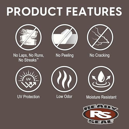 Ready Seal Exterior Wood Stain & Sealer, Pecan, Turbo Spray - color: Pecan, size: 24 Ounce Spray (Pack of 1)