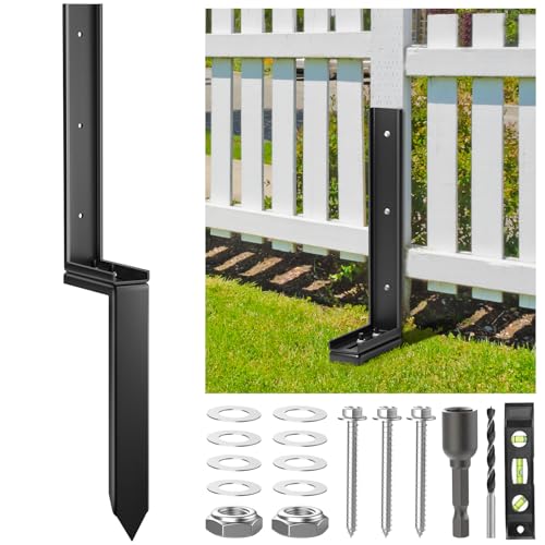 Housolution Fence Post Repair Kit,Separated Fence Post Anchor,1 Pack - size: 1 Pack