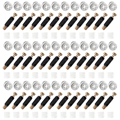 Jiozermi 36 Sets 3-in-1 Furniture Connecting Kit - size: A