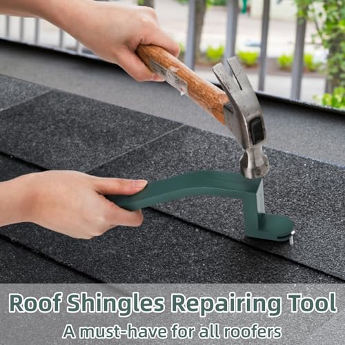 WRINGKIT Roof Shingle Tool, Heavy Duty Nail Removel Pry Bar for Roof Repair