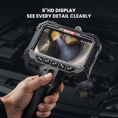 Ralcam Two-Way Articulating Borescope for Mechanic Automotive HVAC Wall - size: 5FT