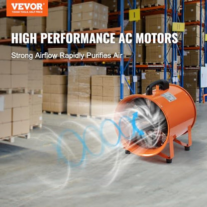 VEVOR Air Mover Blower Fan 12 Inch - size: 12in-33ft