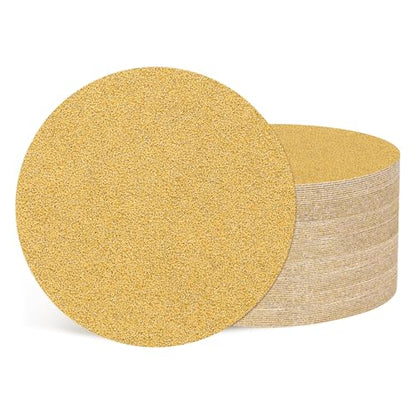 50Pcs Sanding Discs 3In 60Grit Hook and Loop Sandpapers Yellow - color: Yellow, size: 3 Inch(60 Grit)