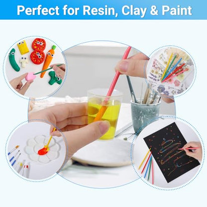 Gartful Resin Mixing Cups and Sticks, 110 Packs Epoxy Measuring Cups Kit - 60PCS 100ml Disposable Graduated Cups, 50PCS Pointed Stir Sticks for Mixing Paint, Stain, Epoxy, Resin - color: Clear cups+point stick, size: 50ml
