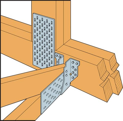 Simpson Strong-Tie HUS26 HUS Heavy U-Shaped Hanger - for 2x6 Beam Size, Face-Mount Joist Hanger, Double-Shear Nailing, Zinc Galvanized Steel Construction