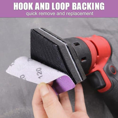 1000 Grit Sandpaper, Triangle Sanding Sheets, Fit Milwaukee M12 Fuel Sander - style: 1000 Grit
