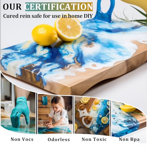 2 Gallon Epoxy Resin Kit, Crystal Clear, Self-Leveling, 1:1 Mix - size: 2 Gallon