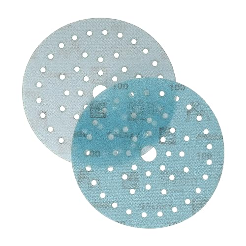 Mirka Galaxy Multifit 6 Inch Ceramic Discs, 100 Grit, Hook & Loop, 50 Pack - size: Grit 100