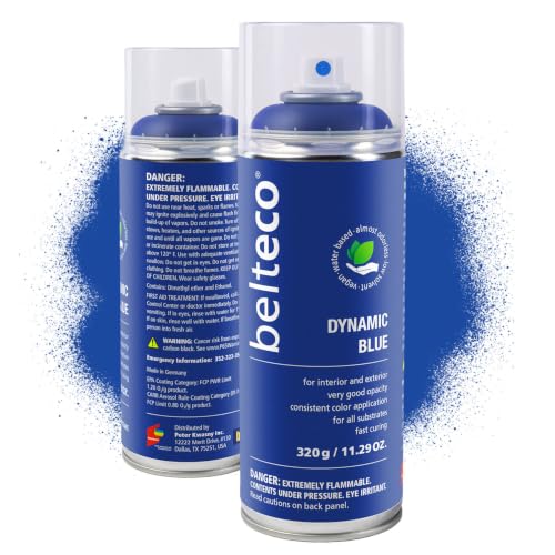 Dynamic Blue Spray Paint | Water-based Royal Blue Spray Paint - color: Dynamic Blue, size: 11.29 Ounce (Pack of 1)