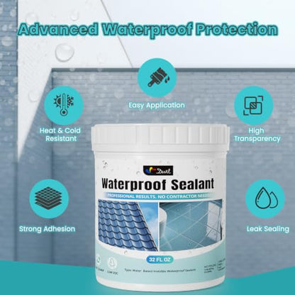 DWIL Transparent Waterproof Sealant Clear Protective Coating - size: 32 FL OZ