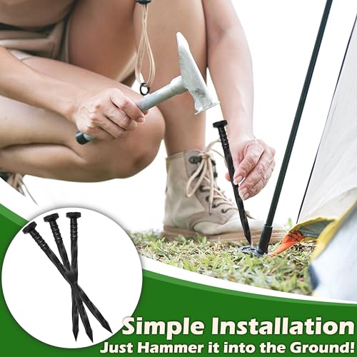Gardzen 30 pcs Landscape Edging Anchoring Spikes - size: 30 pcs