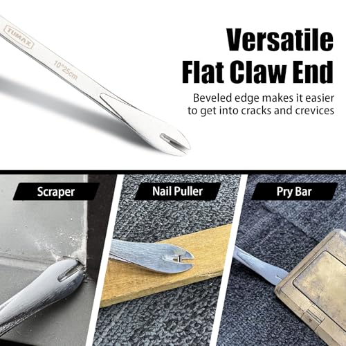Nail Puller Cats Paw Pry Bar for Prying,& Nail Pulling 10in 340g - size: 10 inch (340g)-S