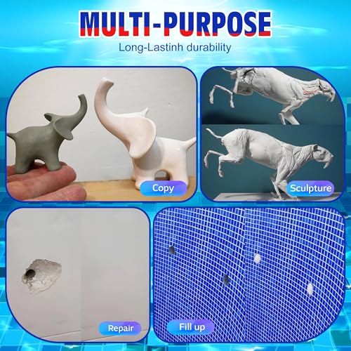 Epoxy Putty White - 8oz / 227g 2‑Part Fast Repair Pool & Plumbers Putty, Strong Adhesive Seals leaks, Cracks, Holes; Works Underwater & Above‑Water. Bonds Metal, Tile, Plastic, Ceramics for Sculpting