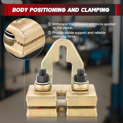 Professional 5 Ton Auto Body Repair Clamp Kit & Auto Body Pulling Clamp Car Frame Puller Hook