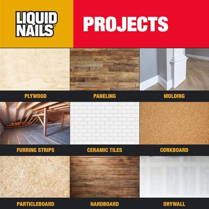Liquid Nails 28 oz Interior Projects Latex Construction Adhesive Tan - size: 28 Ounce