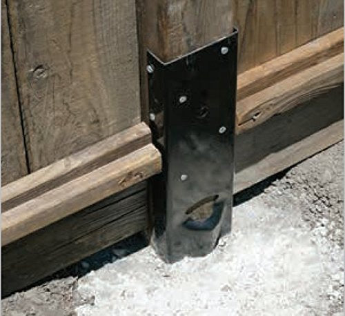 2 Pack Simpson Strong Tie FPBM44E E-Z Mender 4x4 Post Repair Bracket with Black Finish (1 Pair)